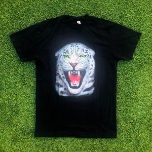 American Apparel Snow Leopard Tshirt Mens Medium